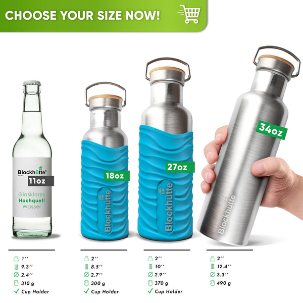 Premium Insulated Stainless Steel Water Bottle with Silicon Coating