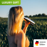 Custom Engraving for the Double Vacuum Insulated Water Bottle - Blockhütte US