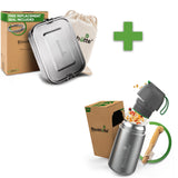 Foodie Bundle - Stainless Steel Lunch Box & Insulated Food Jar - blockhuette