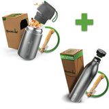 Leisure Bundle - Insulated Food Jar & Double Vacuum Insulated Water Bottle - blockhuette