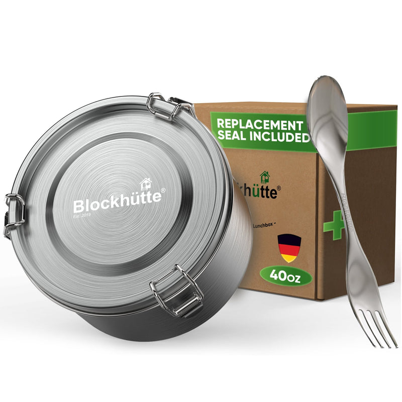 Stainless Steel Salad Bowl with Lid - Blockhütte US