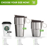 Stainless Steel Insulated Travel Mug for Coffee & Tea with Engraved Name – Brown, 12 oz, view 4