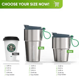 Stainless Steel Insulated Travel Mug for Coffee & Tea with Engraved Name – Gray, 12 oz, view 4