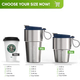 Stainless Steel Insulated Travel Mug for Coffee & Tea with Engraved Name – Navy Blue, 12 oz, view 4
