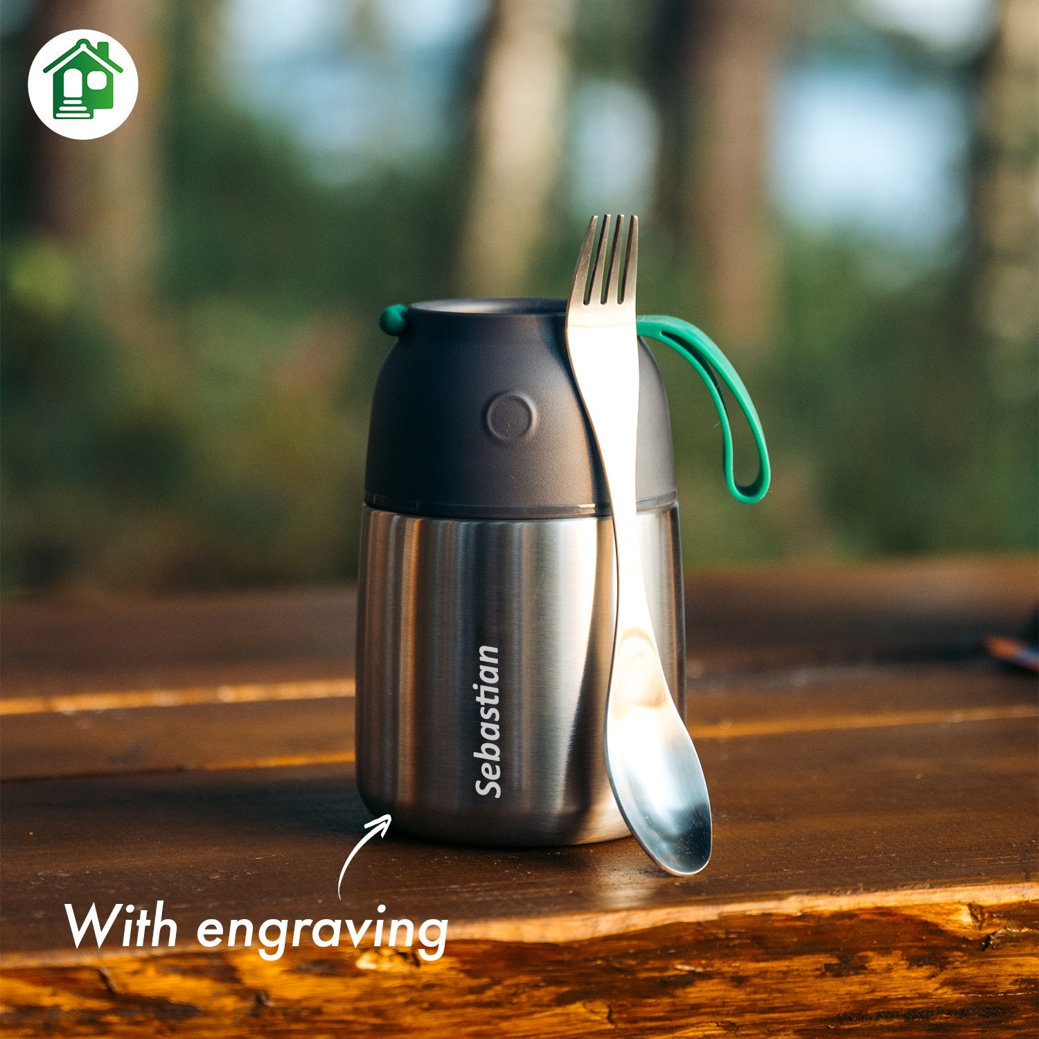 Custom Engraving for the Insulated Food Jar - Blockhütte US