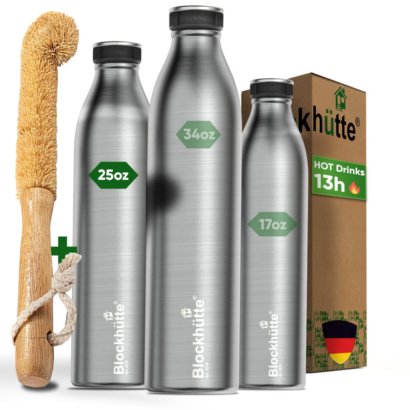 Double Vacuum Insulated Water Bottle - Blockhütte US