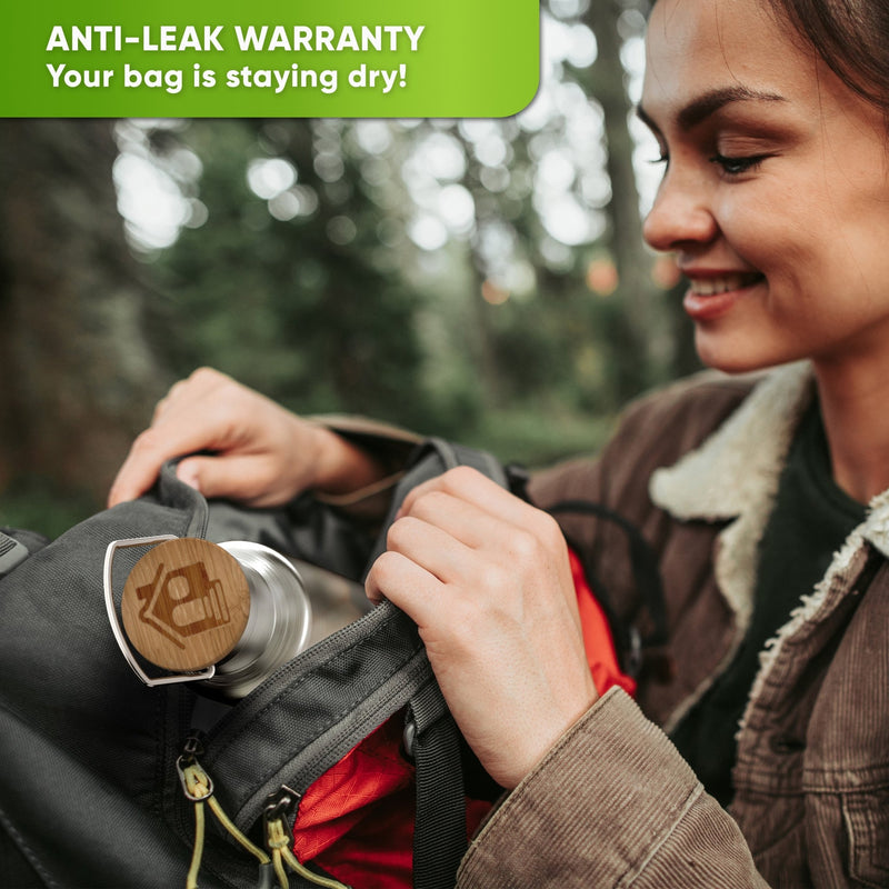 Premium Insulated Stainless Steel Water Bottle with Silicon Coating - blockhuette