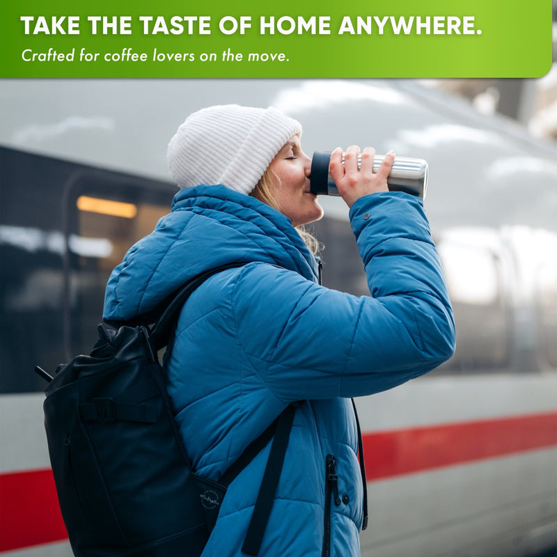 Stainless Steel insulated Travel Mug for Coffee & Tea - Blockhütte US