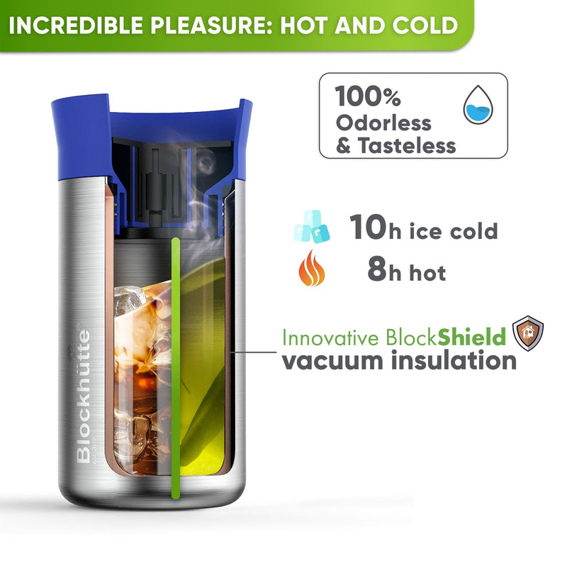 Stainless Steel insulated Travel Mug for Coffee & Tea - Blockhütte US