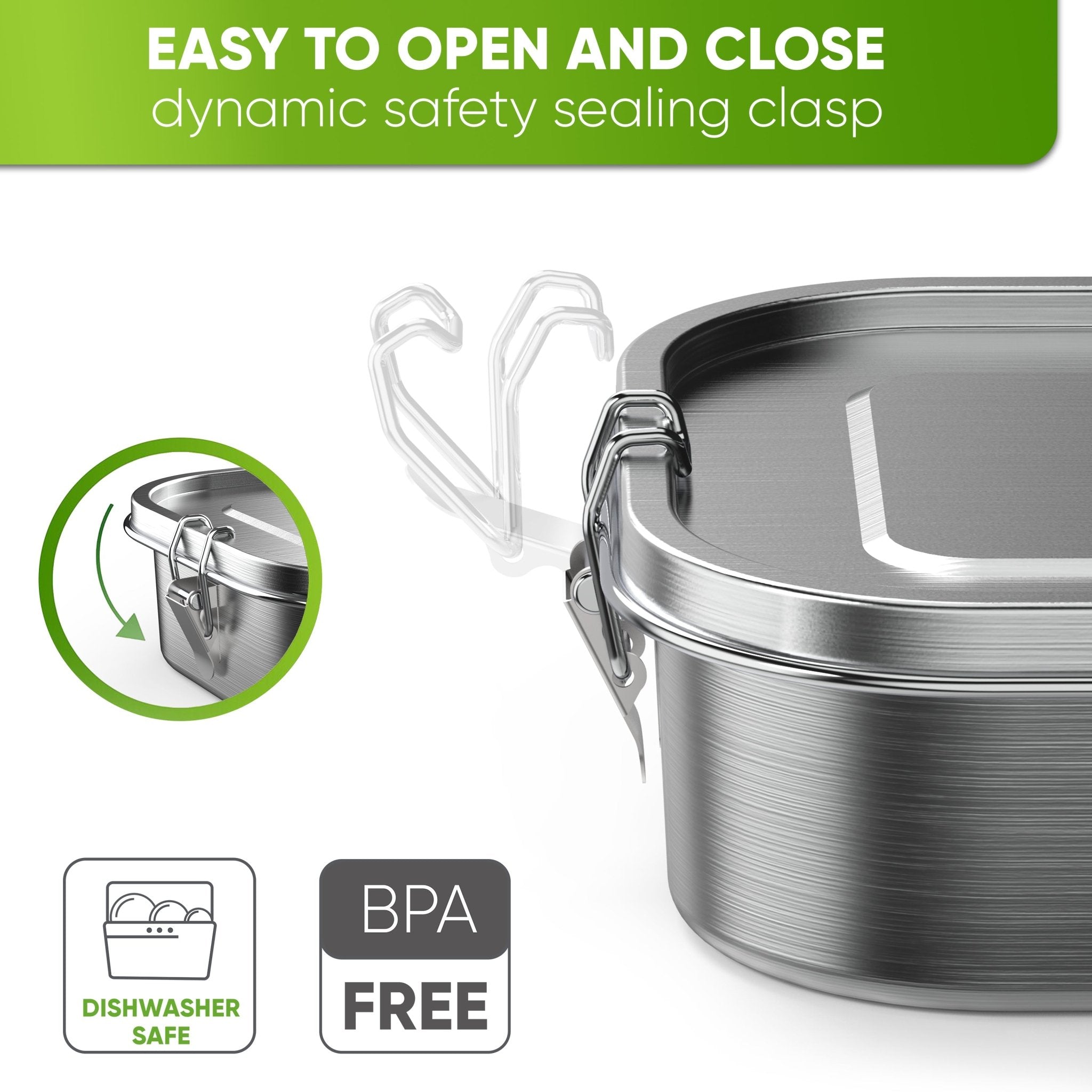 Stainless Steel Lunch Box - blockhuette