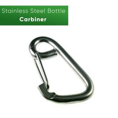 Stainless Steel Water Bottle - Carabiner - blockhuette